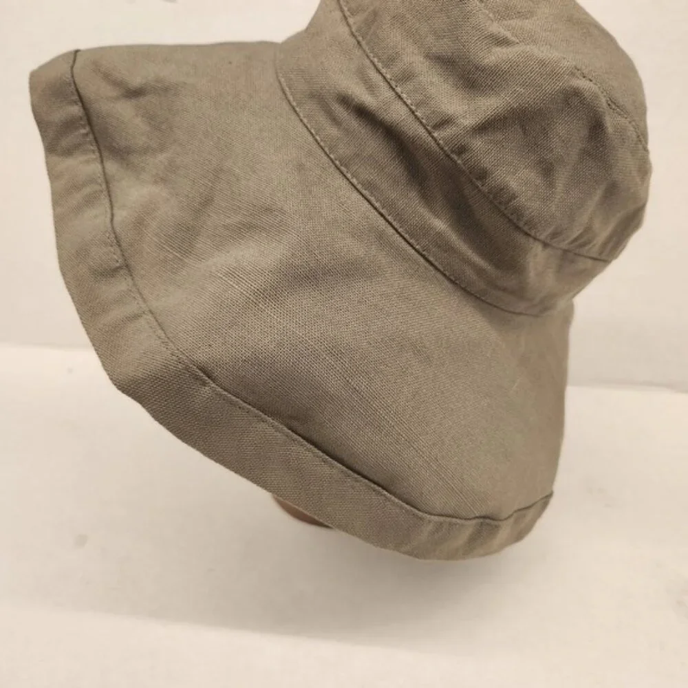 Scala Collezione Wide Brim Sun Hat‎ Cotton Blend Beige Outdoor Gardening